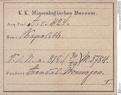 Etiketten zu Skapolith (NHMW-MIN-Ae424)